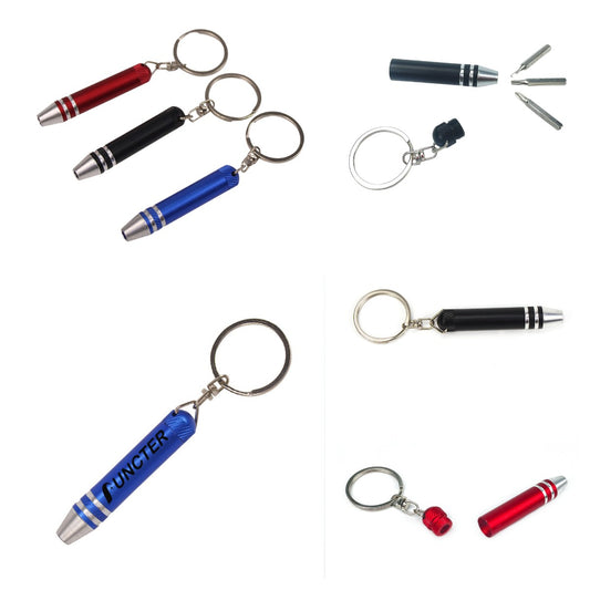 3" 1 Screwdriver Tool Set With Key Chain