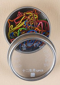 Cow Shaped Originality Chinese Zodiac Metal Clip Tin