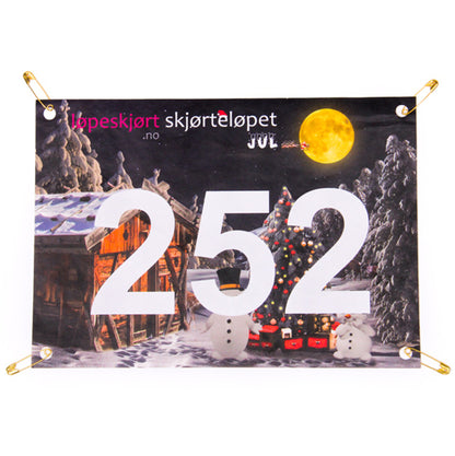 Custom 9.1" x 7.1" Waterproof Paper Running Race Bib for Marathon with Safety Pins