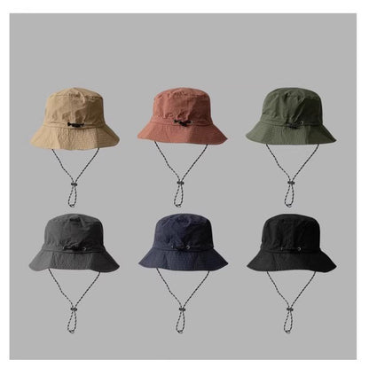 Quick Dry Packable Bucket Hat Outdoor Water-Resistant Sun Hats with Hanging Hook