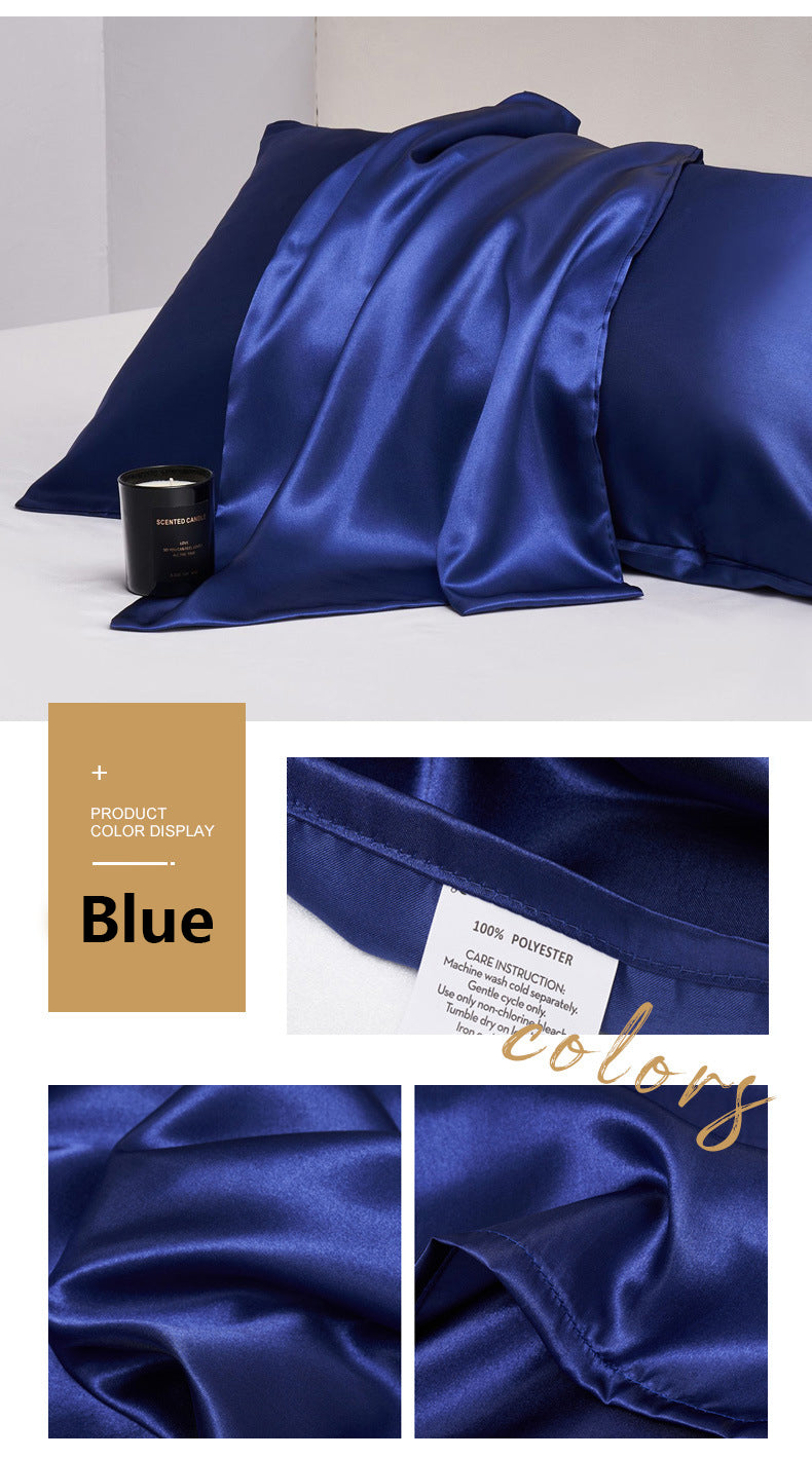 20 x 54" Premium Square Satin Silk Throw Pillowcase Body Size Pillow Cover - Envelope Closure