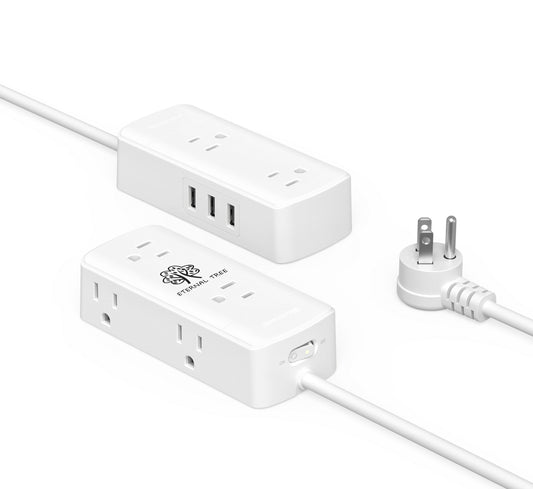4 outlet power strip in 1.5 meters wired long with 3 USB port