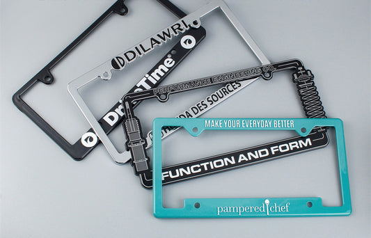 Raised Letter Plastic License Plate Frame