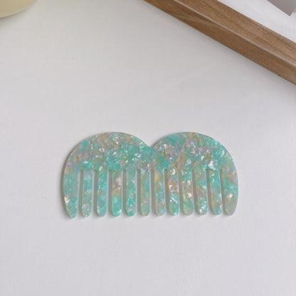 PortableBeard-Shaped Acetate Wide-Tooth Comb Hair Comb