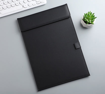 9.06" W x 13" H PU Leather Magnetic Clipboard w/Pen Holder