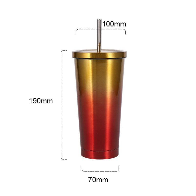 16 oz.Vacuum Insulated Travel Coffe Tumbler W/ Straw