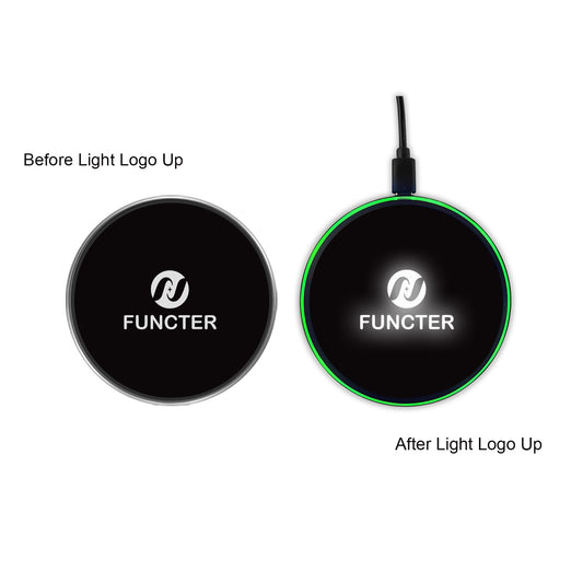 Flashing LED Light Up Wireless Charger (White Light)