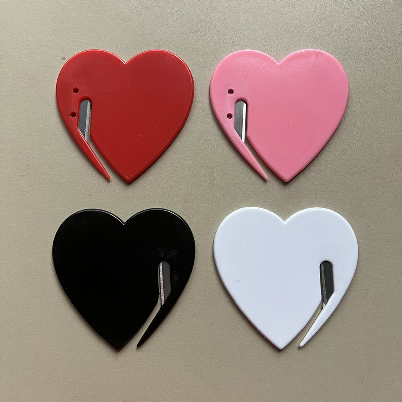 Heart Shape Envelope Opener Letter Slitter Wrapping Paper Cutter Tool