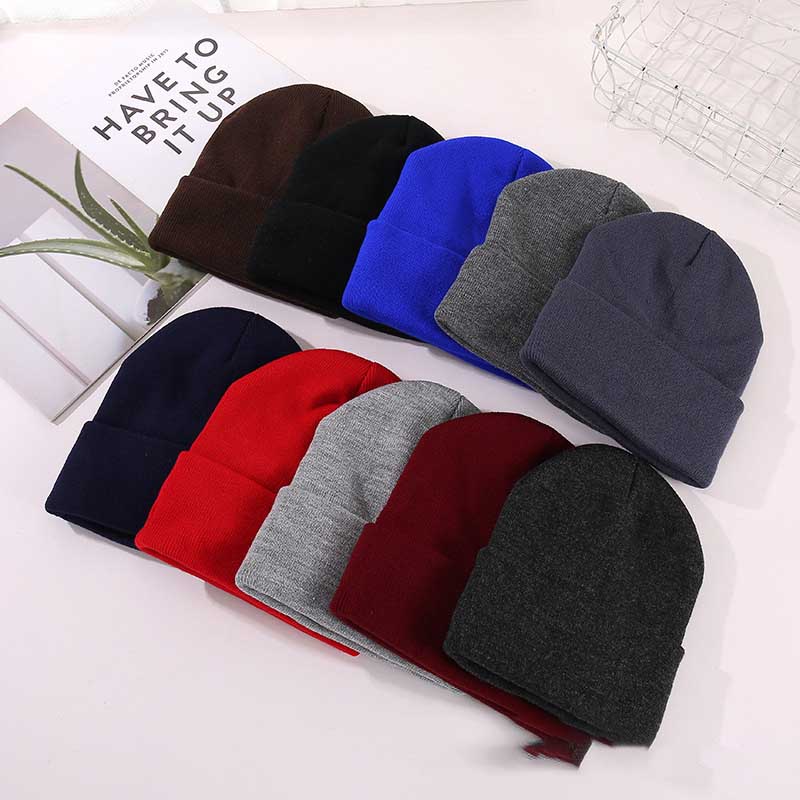 Fleece Lined & Thickened Unisex Adult Knit Cuffed Beanie Hat