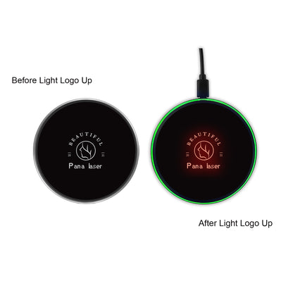 Flashing LED Light Up Wireless Charger (Red Light)