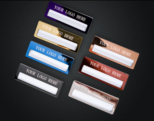 Stainless Steel Name Badge w/PVC Card