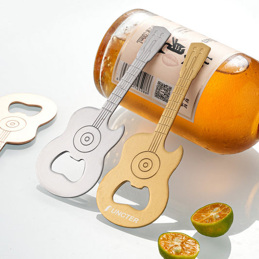 2-in-1 Metal Guitar Bottle Opener Fridge Magnet Opener