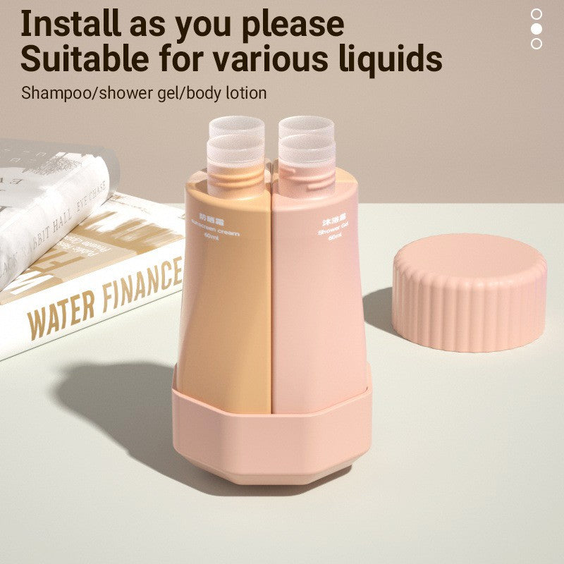 6.6 oz 4-In-1 Silicone Travel Bottles, Leakproof Refillable Toiletry Containers For Trip Luggage