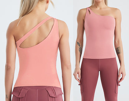 Women's Yoga Sports Bra Strappy Bralette Bra Short Sleeve Yoga Athletic Shirt(Model D)