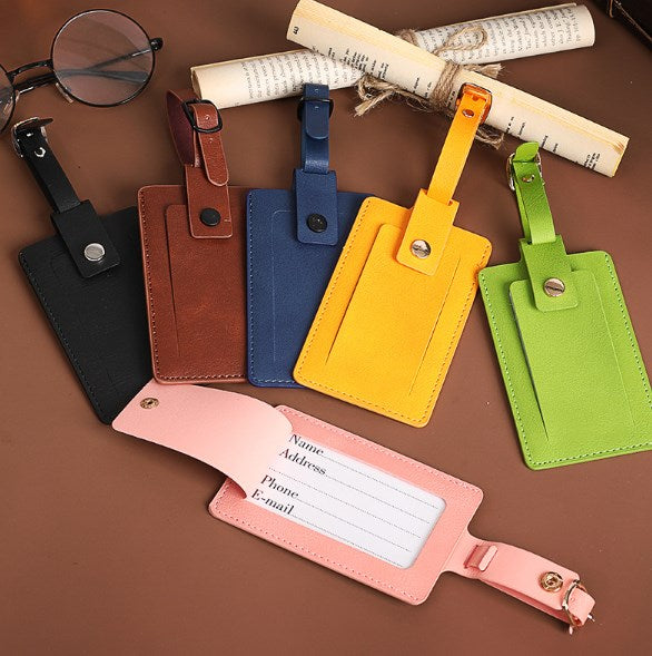 PU Leather Luggage Tag