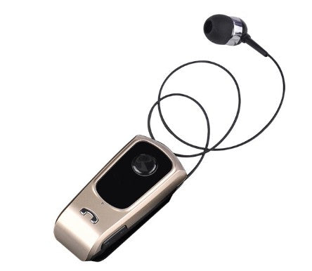 Retractable Wireless Earphone Call Vibrate Alert
