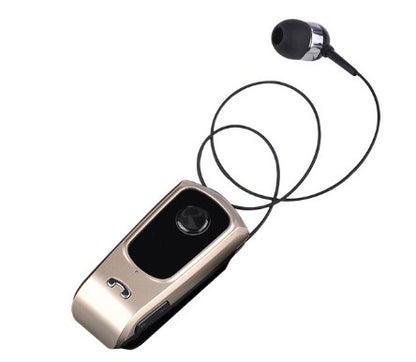 Retractable Wireless Earphone Call Vibrate Alert