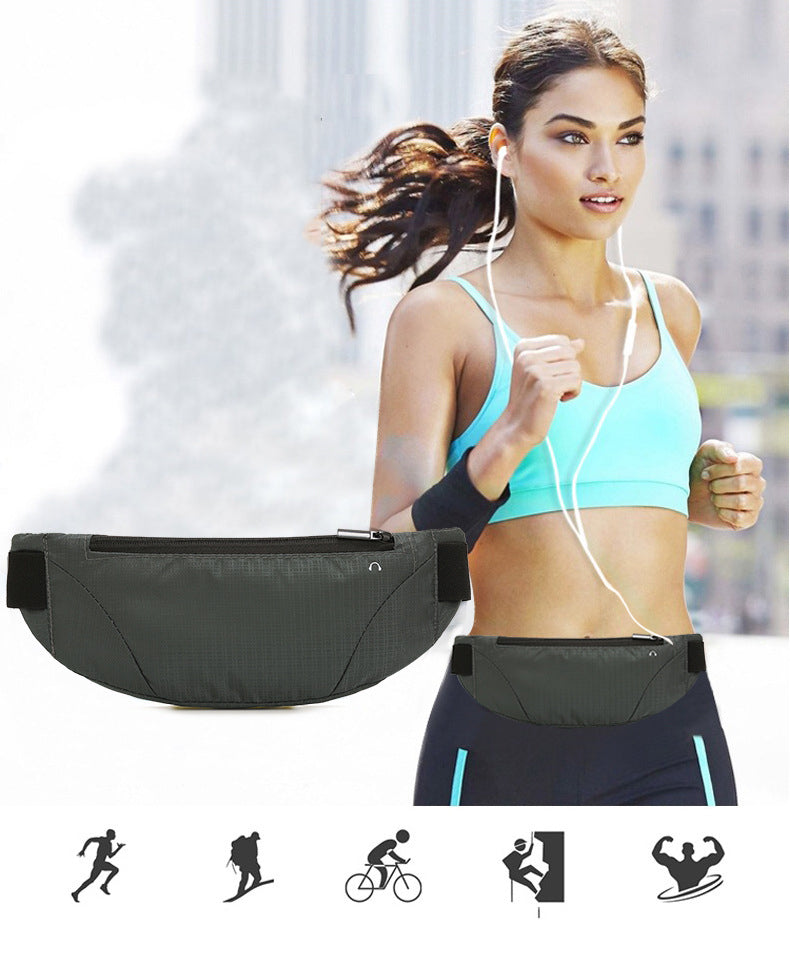 Outdoor Sports Water Resistant Nylon Fanny Pack For Running Hiking Cycling