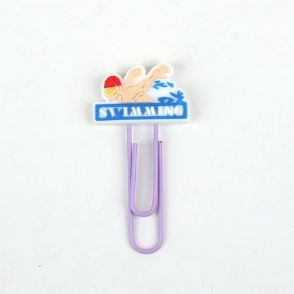 Swimming Guy Bookmark Summer Surfing Paper Clip Paper Clasp