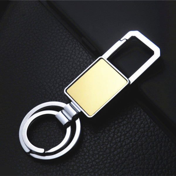 Auto Keychain Rotating Rectangle Shape Key Ring With Hook