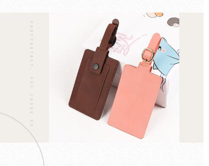 PU Leather Luggage Tag