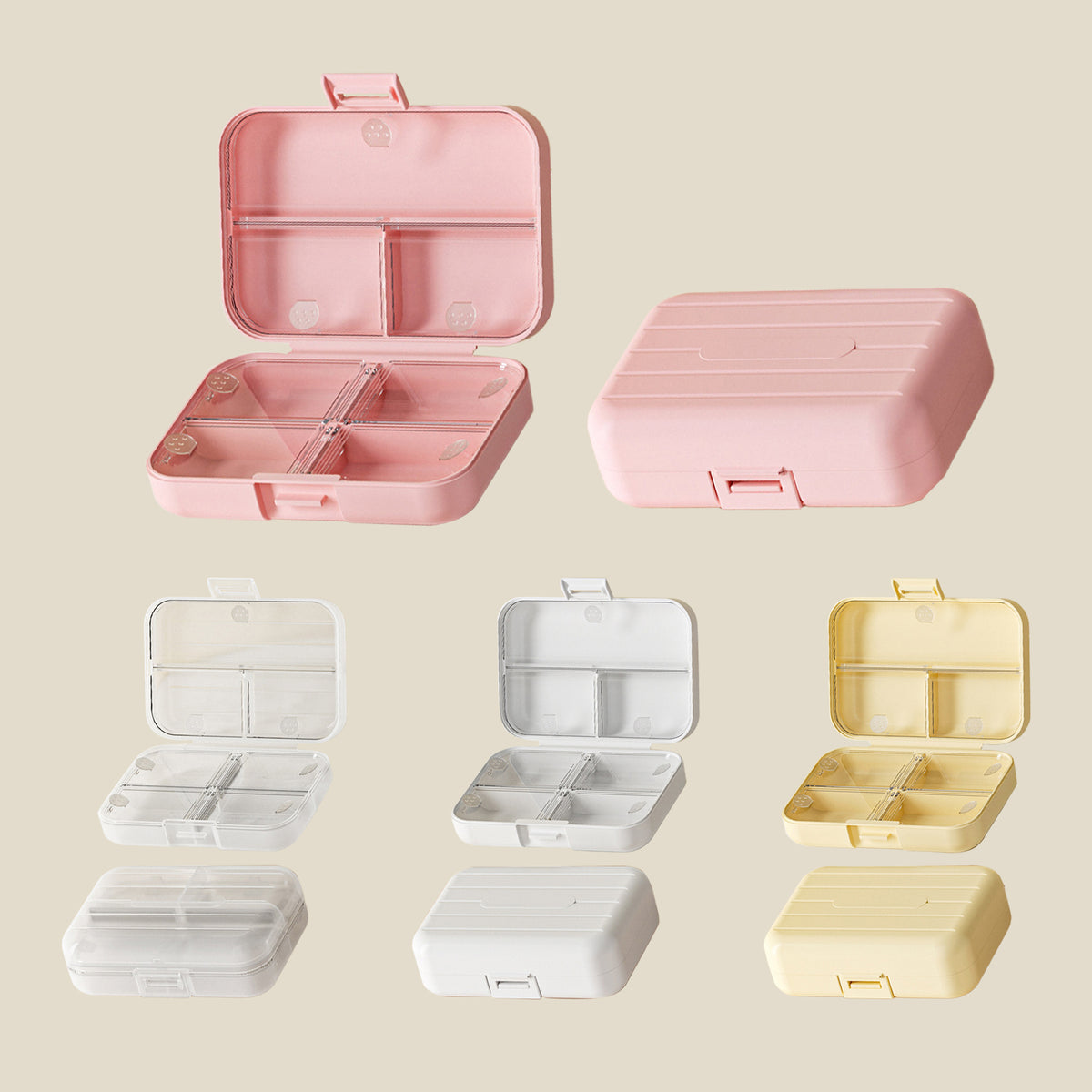 PP Material Jewellery Storage Box With Individual Clasp Design/Large Size
