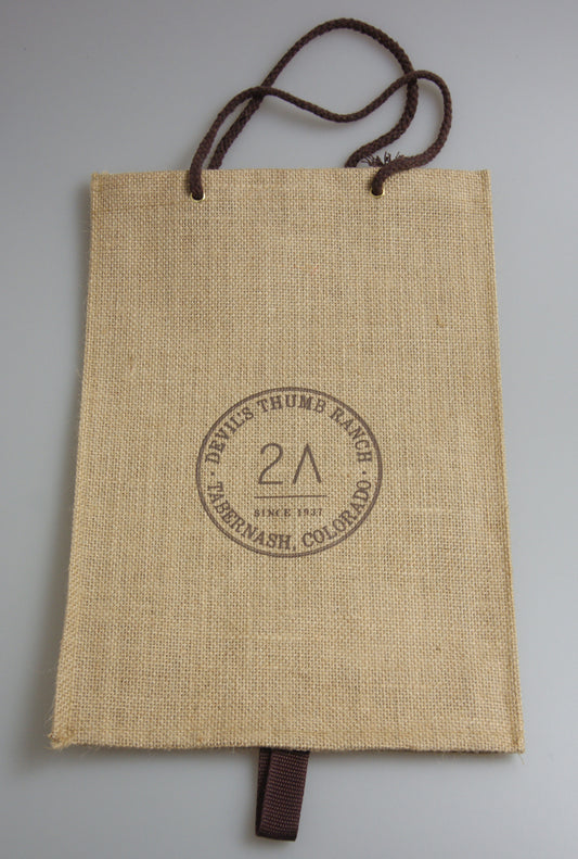 Hessian Wine Tote Bag