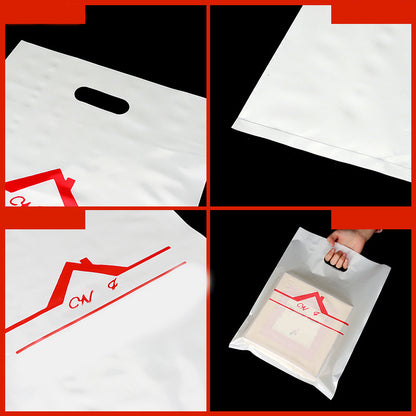 9.9"x11.8" 2.4mil Merchandise Bag W/ Die Cut Handle for Boutique Bag Shopping Clothes Packaging Bag