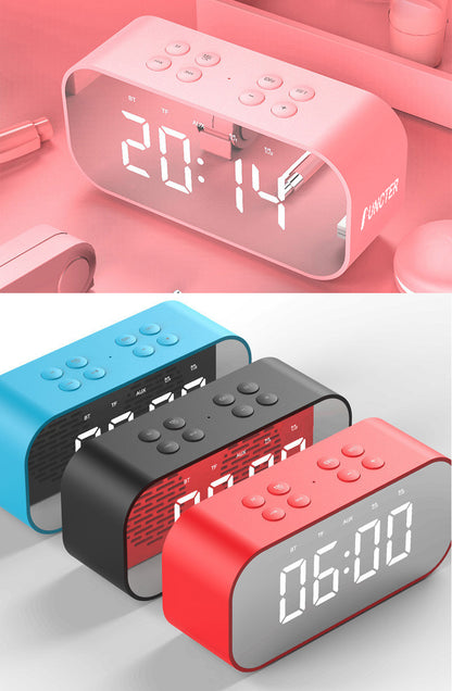 Mirror Screen Wireless Speaker Alarm Clock