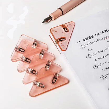 Triangle Book Corner Paper Clip Book Clips Prevent Books From Curling Clip Bookmark