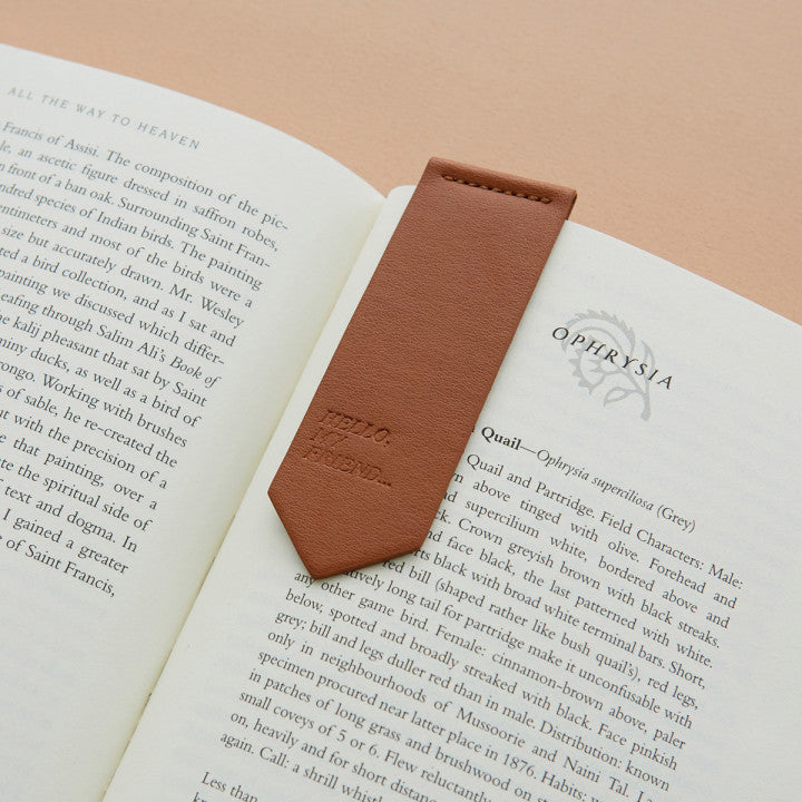 PU Leather Bookmark Classic Stitched Bookmark Page Markers Reading Gifts