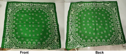 22'' x 22'' Twill Silk-like Fabric Bandanna W/Screen Printed Logo