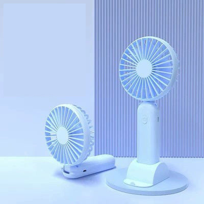 3 Levels Wind Speed Handheld Mini Fan Phone Holder With Lanyard