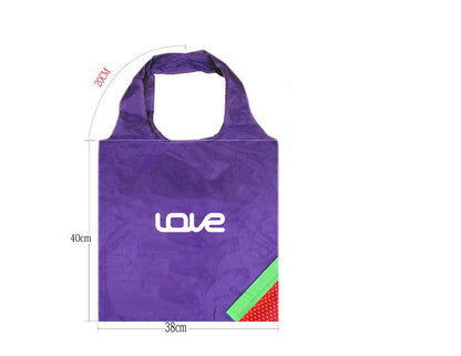 Strawberry Lightweight Polyester Foldable Bag