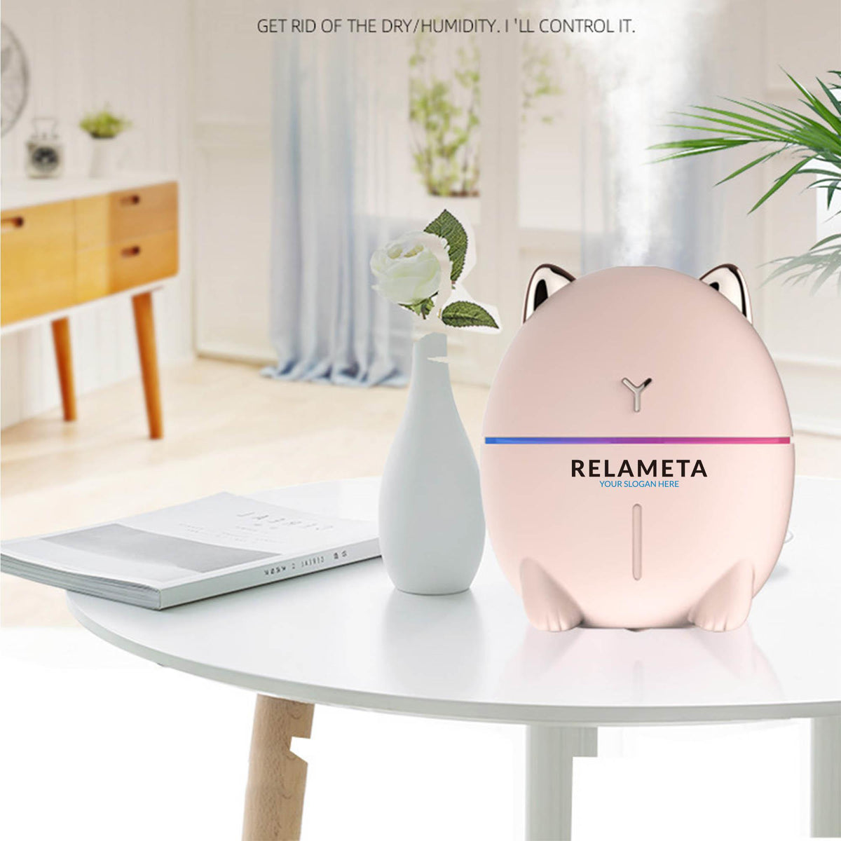 300ml Cat Air Humidifier w/Night Light