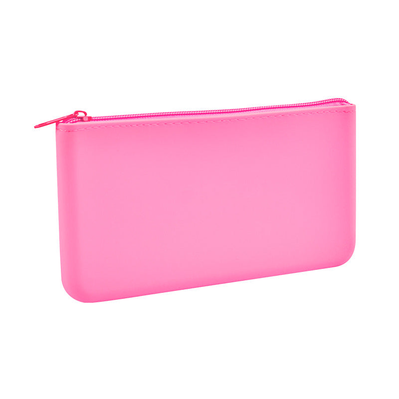 Portable Silicone Zipper Bag Multi Purpose Soft Organizer Bag Makeup Bag