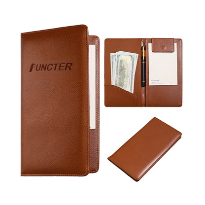 Magnetic PU Leather Receipt Holder