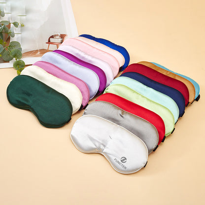 Imitation Silk Eye Mask W/ Adjustable Strap