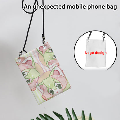 Canvas Mini Crossbody Bag Single Shoulder Bag Daily Cell Phone Purse Bag Stadium Approved Bag