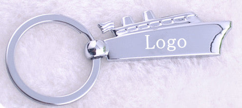 Steamer Shape Key Chain