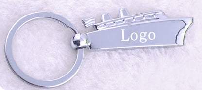 Steamer Shape Key Chain