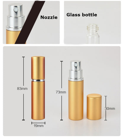 5ml Portable Mini Refillable Perfume Atomizer Perfume Spray Bottle Scent Pump Case