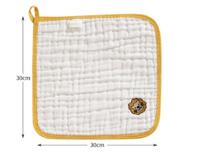 Newborn Baby Muslin Washcloths Soft Cotton Gauze Face Towels