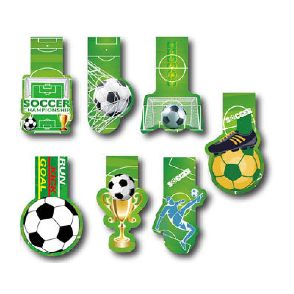 Soccer Champion Magnetic Bookmark Magnetic Clip Bookmark for Football Club, Football Team