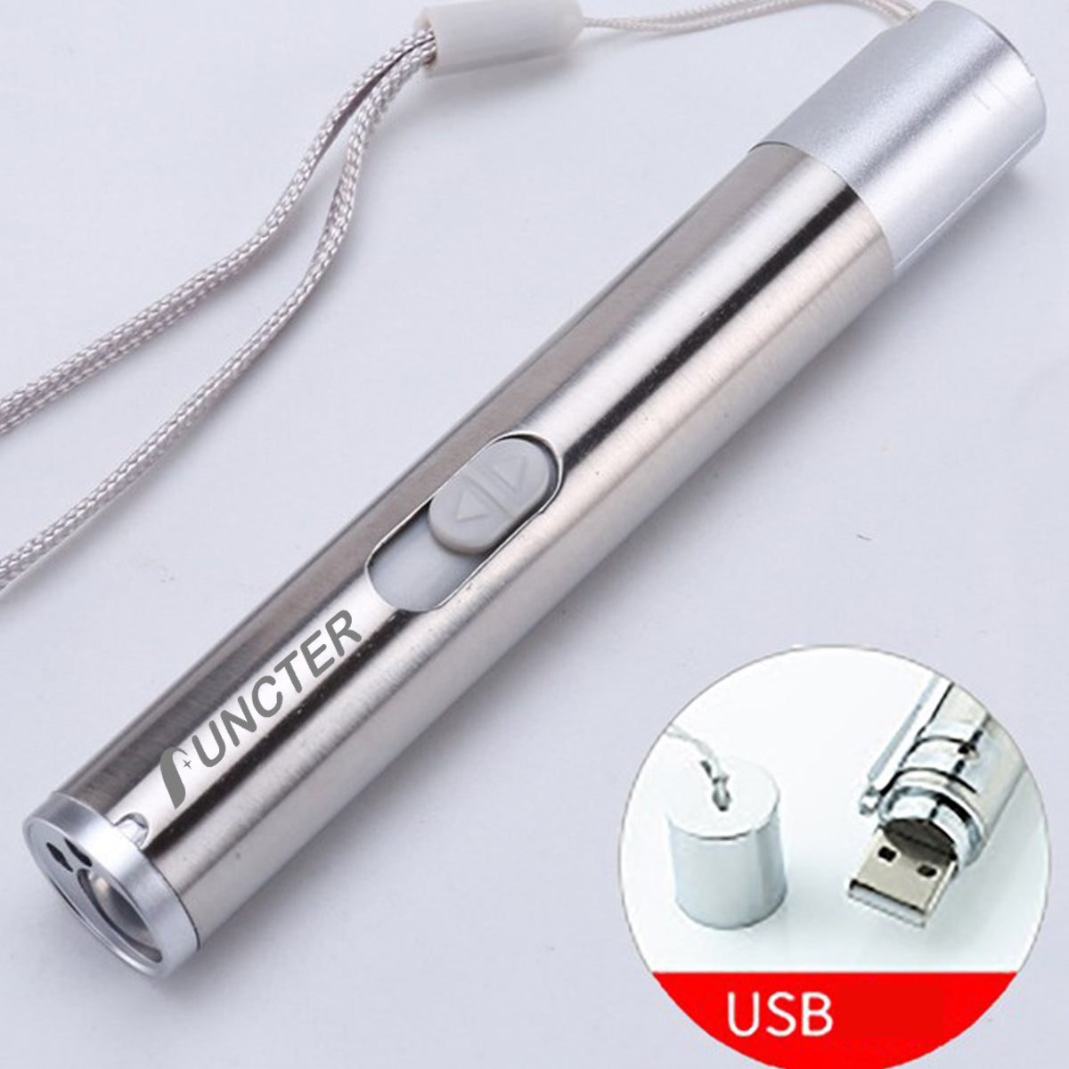 Rechargeable UV Detector Mini LED Flashlight Keychain