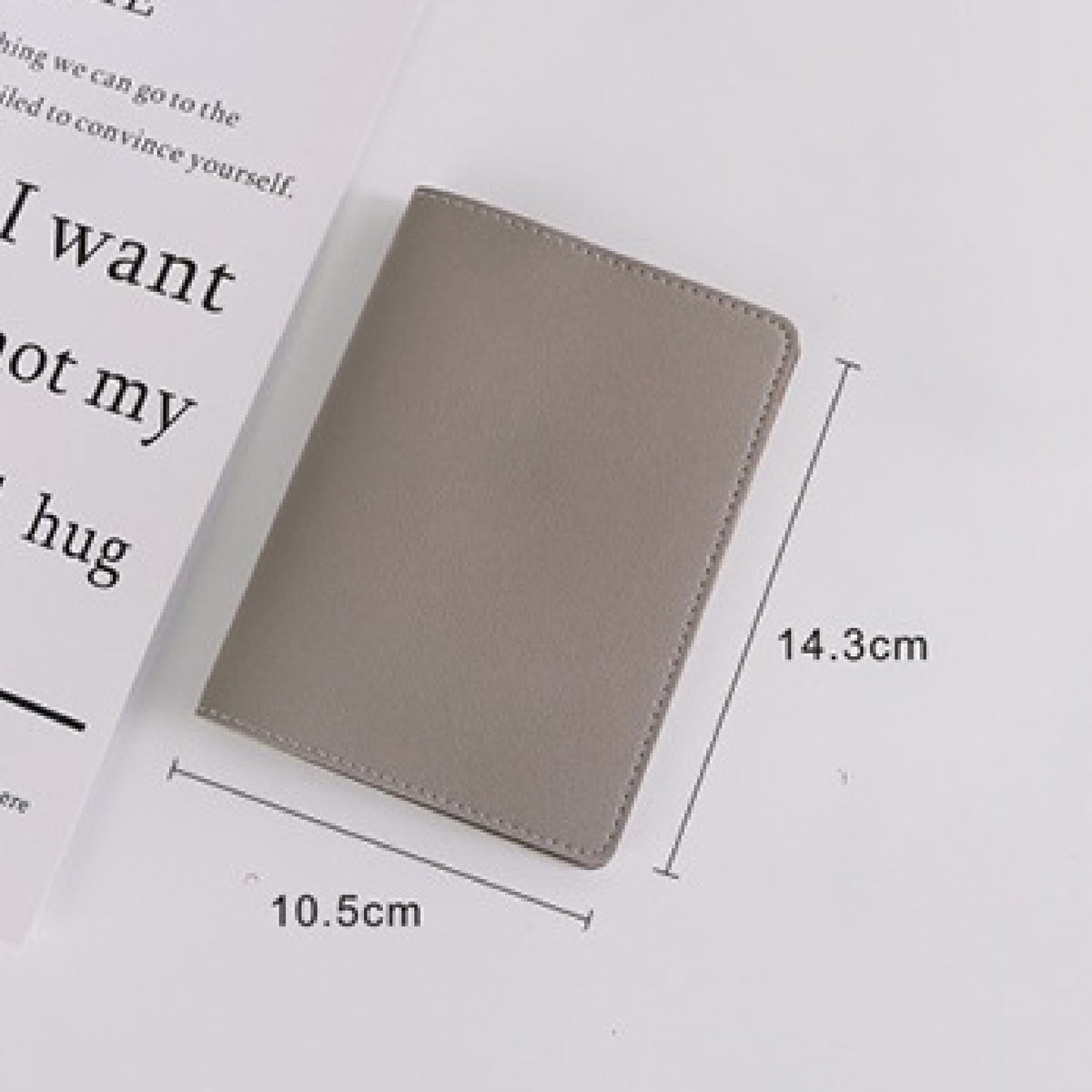 PU Passport Holder W/Card Slots Passport Cover for Business Trip Travel Wallet