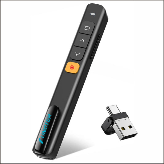 Red Lights Wireless Rechargeable Presenters W/A Clip