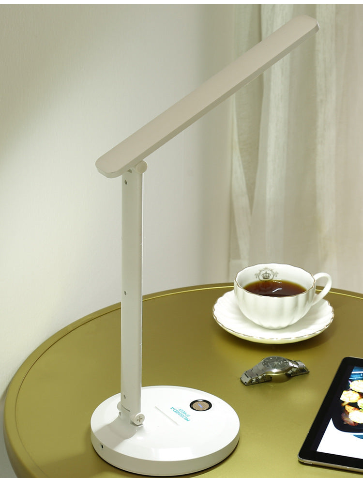 Round Multi-Functional Foldable LED Desk Lamp w/USB Charging