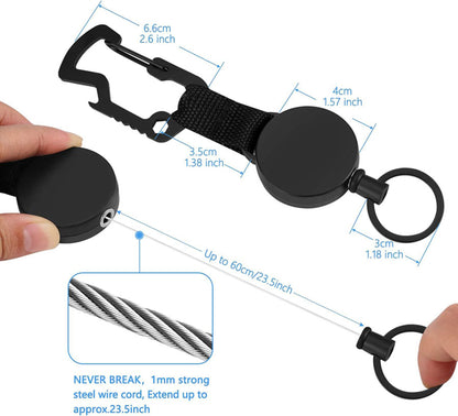 Outdoor Multitool Heavy Duty Carabiner Badge Holder