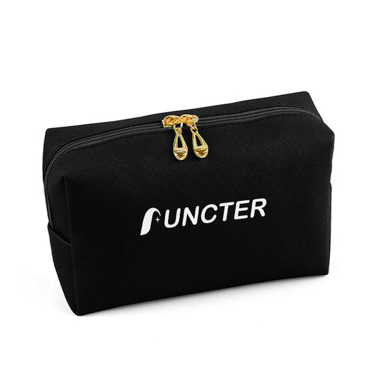 Black #L Portable Waterproof Makeup Bag Small High-Value Handbag Mini Portable Makeup Storage Bag